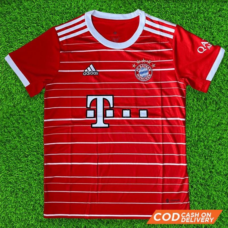 JERSEY BOLA EROPA MUNCHEN MERAH IMPORT MURAH (READY STOCK / BISA COD)