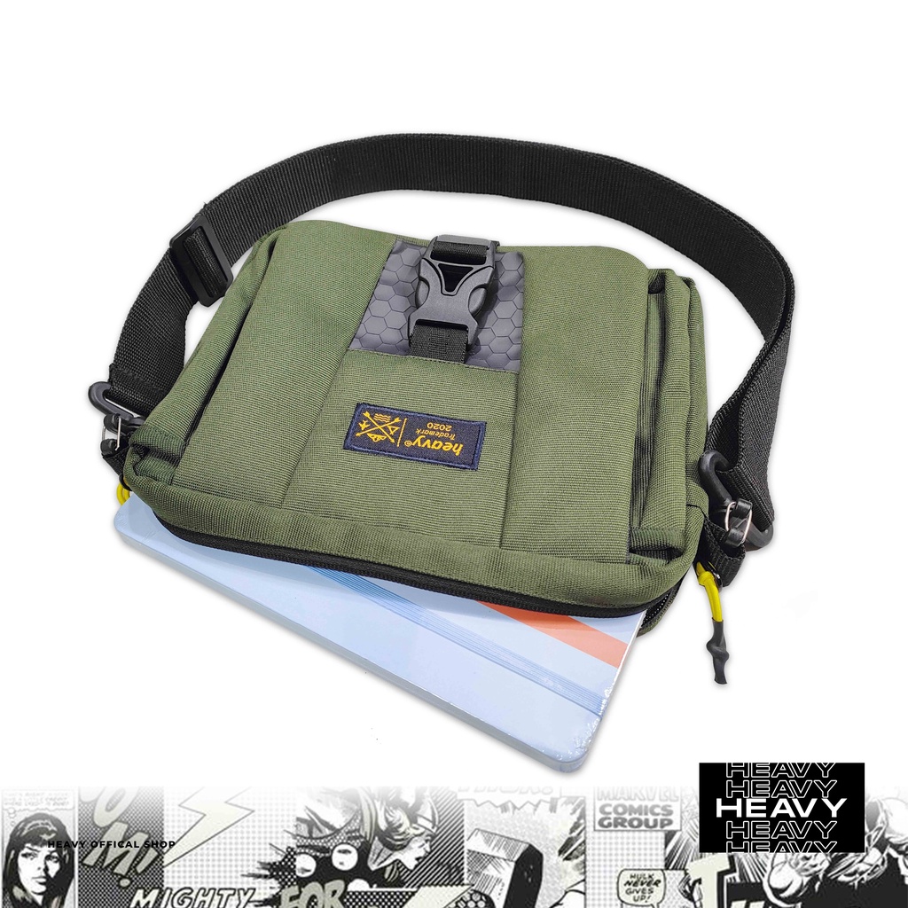 [HEAVY] Cross Body Bag Heavy Premium Tas Selempang Pria - Tas Sling Bag Heavy Alano Series