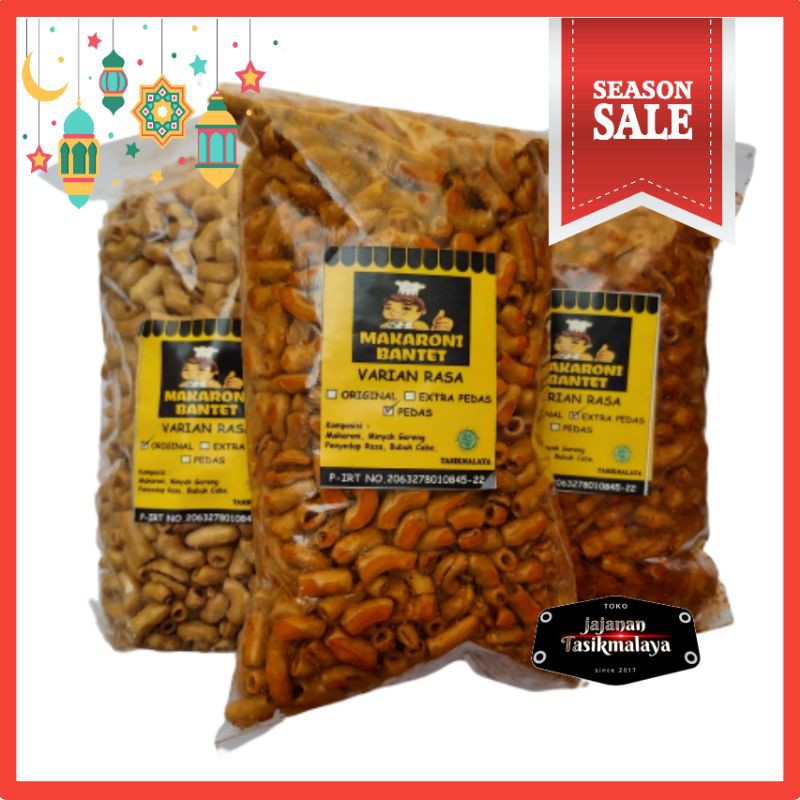 MAKARONI BANTET Oleh Oleh Khas Tasikmalaya kg 500gr MAKARONI BANTET Oleh Oleh Khas Tasikmalaya kg 500gr