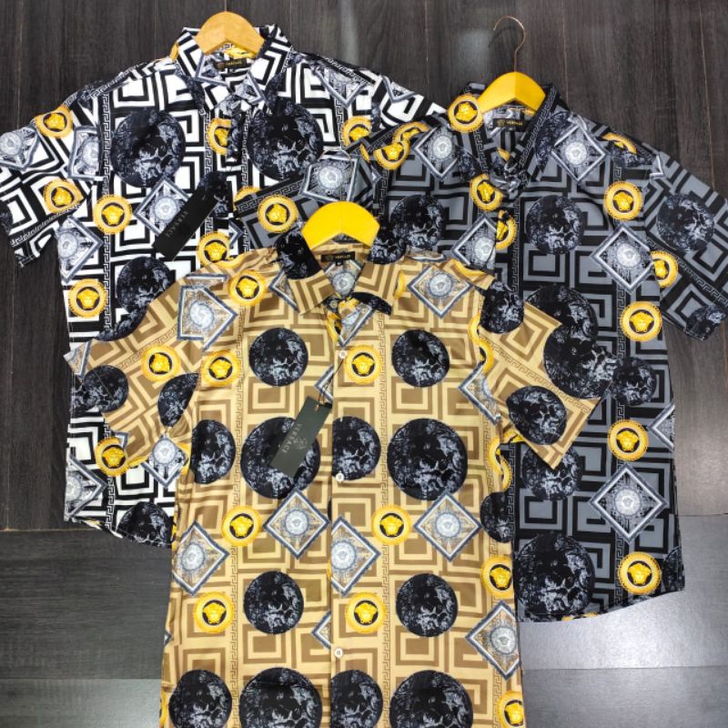 kemeja pria Versace import quality