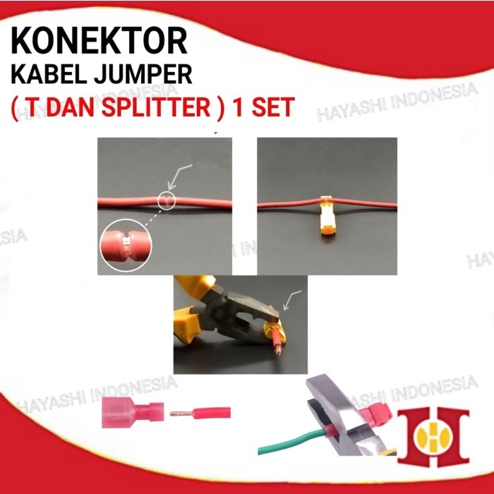 Konektor Kabel Jumper T dan Splitter 1 Set - 20pcs