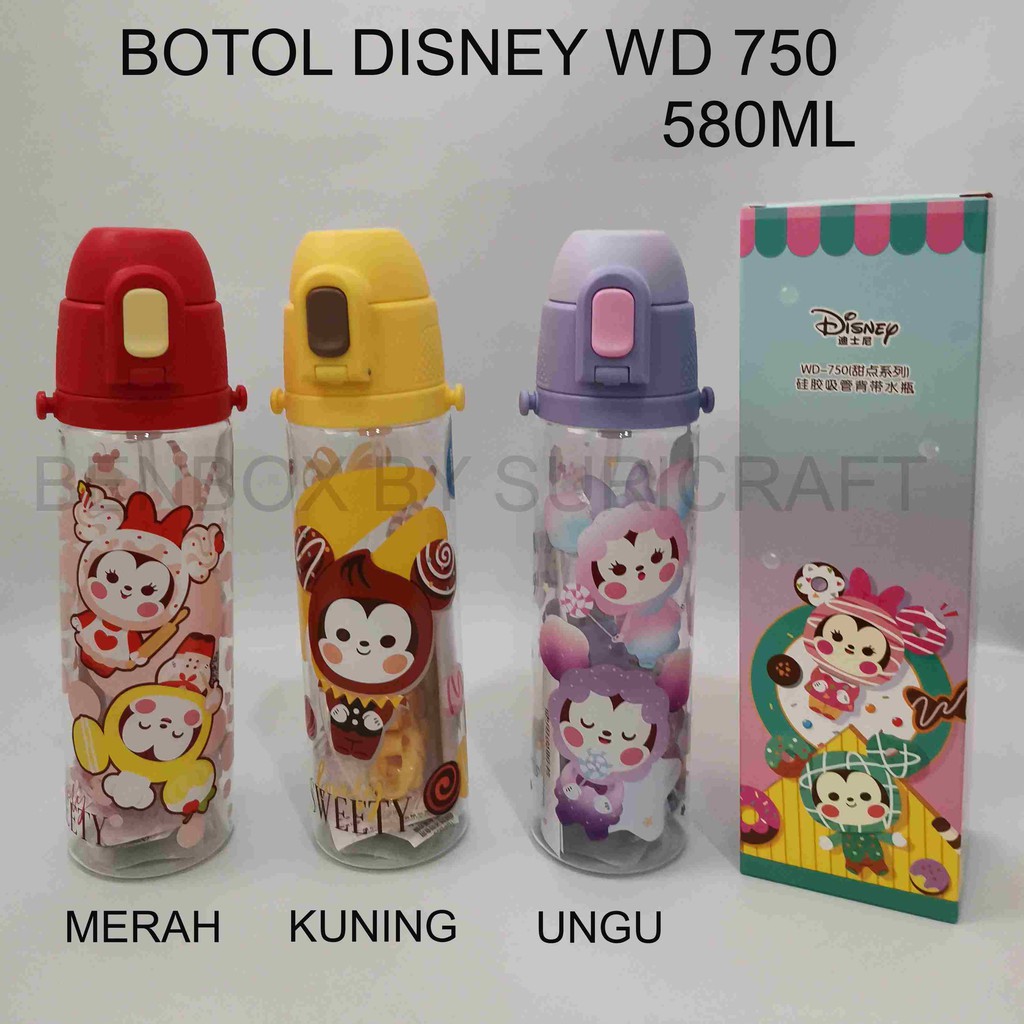 BOTOL MINUM ANAK DISNEY WD750