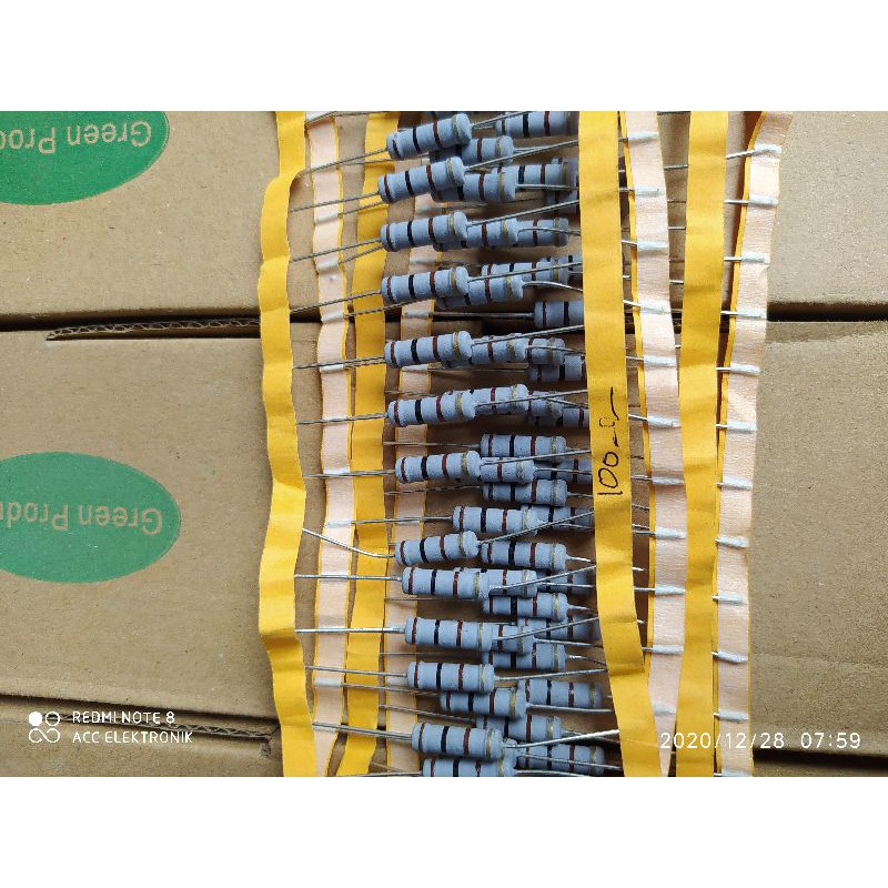 resistor 100ohm 2watt ori taiwan