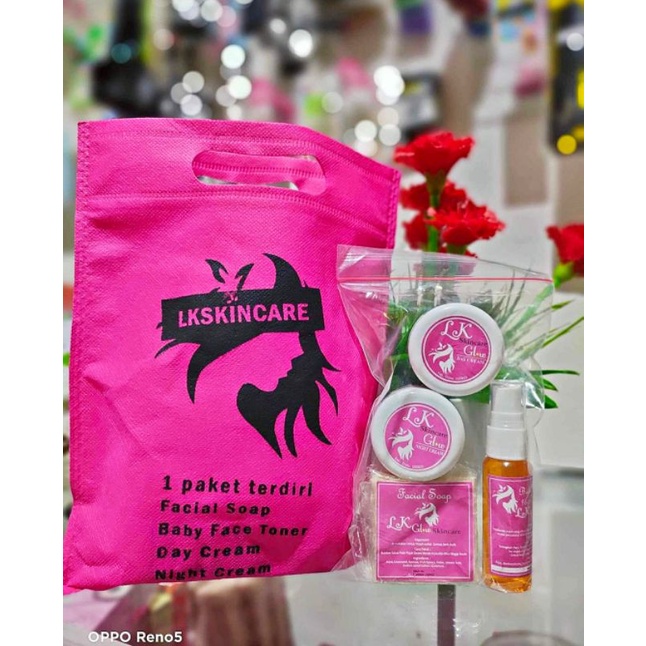 CREAM WAJAH CREAM SKINCARE CREAM JERAWAT CREAM LK GLOW BPOM 100% AMAN