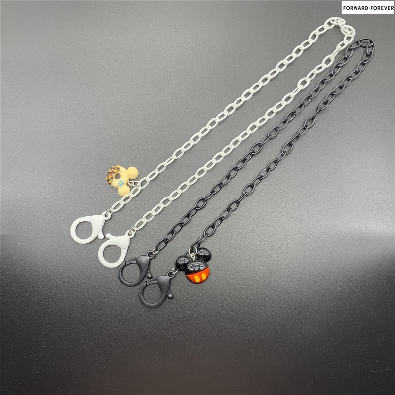 Fashion cute Mickey pendant acrylic mask chain mask anti-lost chain M60055