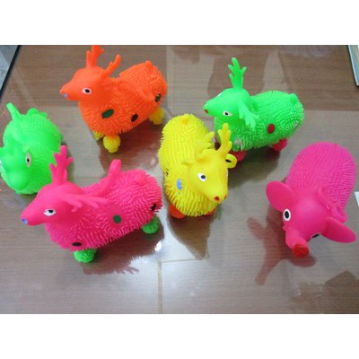 Ubur Ubur Lampu Nyala Karet/Mainan Yoyo Shaon on the sheep, Kuda,Gajah