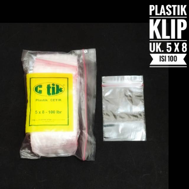 Plastik Klip 5x8 cm / Plastik Seal / Plastik ziplock Plastik Obat Saos Sambal Kecap Bening Rapat