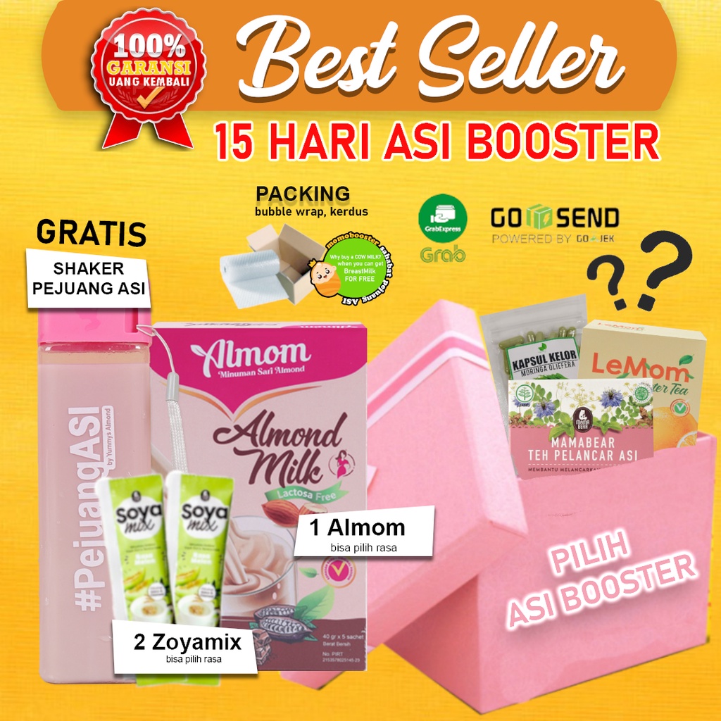 PAKET 7 Almom Mamabear ASI Booster Palancar  Almond Milk Yummys Barefood Almonde penambah bb bayi alamond zoya mix almona harbalabia tortea almon  menyusui hemat daun kelor ikan gabus katuk Termurah Ready Stok Coklat Terbaik Paling Asimor