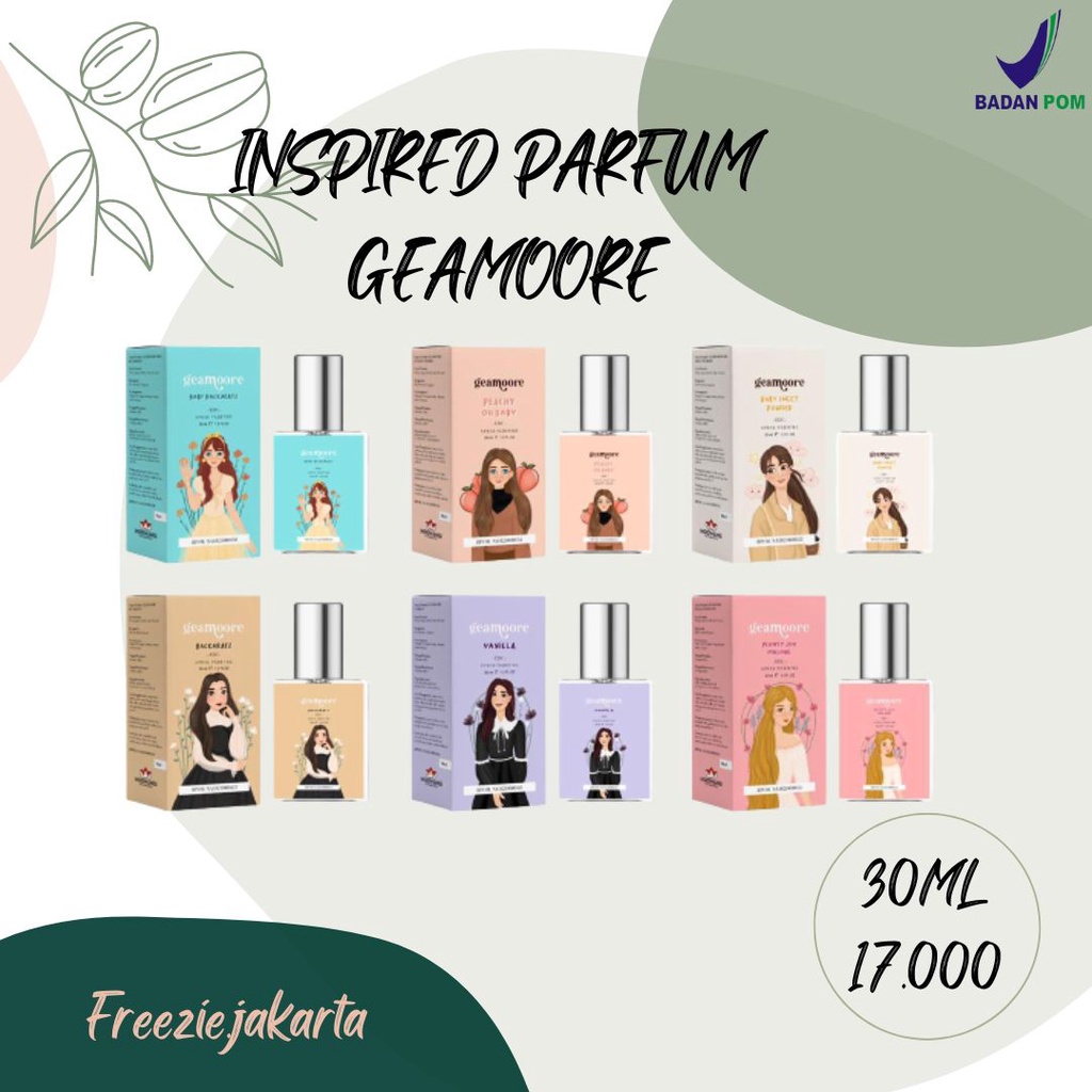 [READY] Geamoore Inspired Perfume Pewangi badan Wewangian Roll on BPOM | GEAMOORE PARFUM INSPIRED TA
