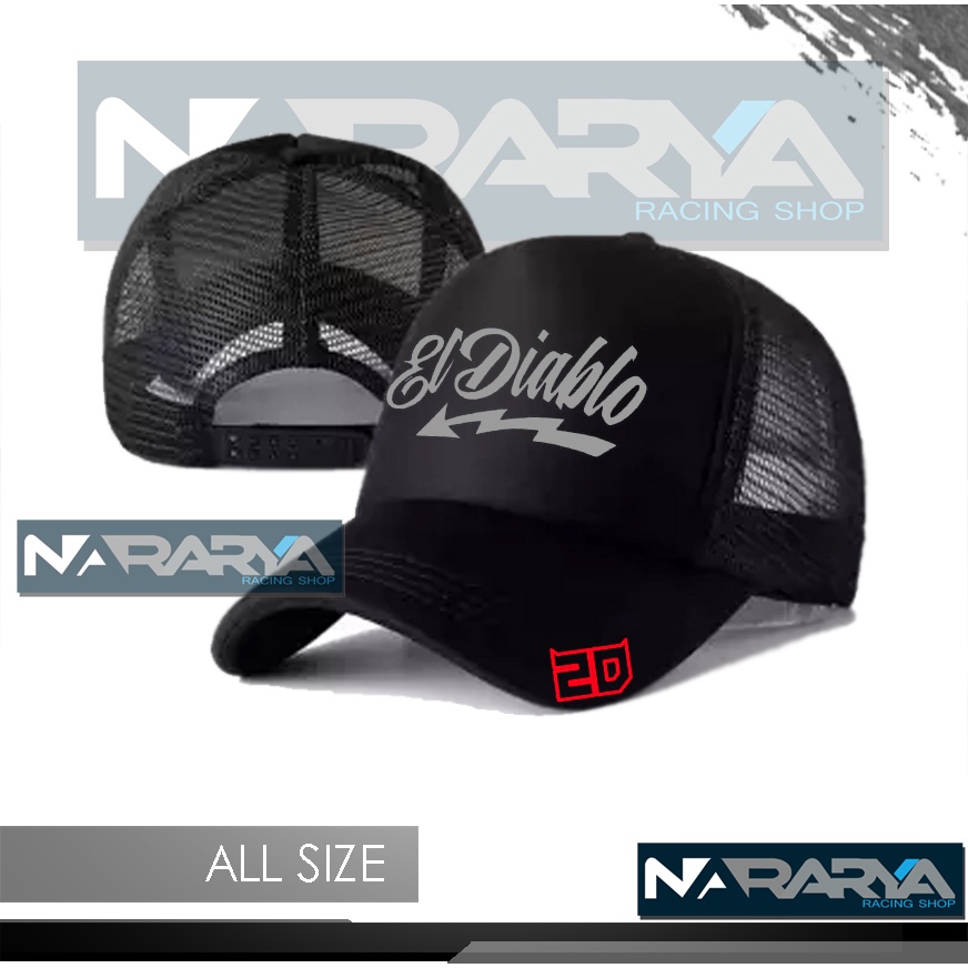 Topi Trucker Eldiablo Yamaha Quartararo 20 motogp