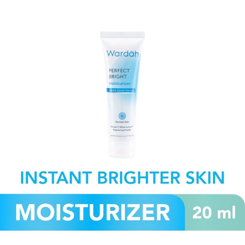 Wardah Perfect Bright Moisturizer Normal Skin - Pelembab Dengan Brightening Powder, SPF 15