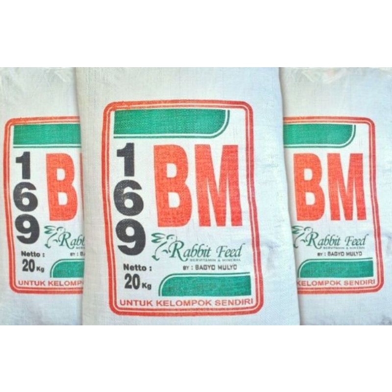 MAKANAN PAKAN PELET KELINCI BM 169 1000 GRAM