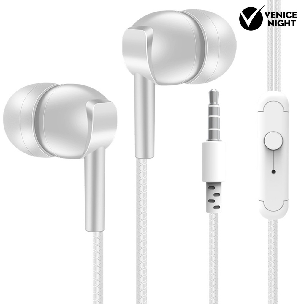 (VNEP) (Berkabel) Headset Earphone In-ear Stereo Surround Heavy Bass Kabel Jack 3.5mm Dengan Mic