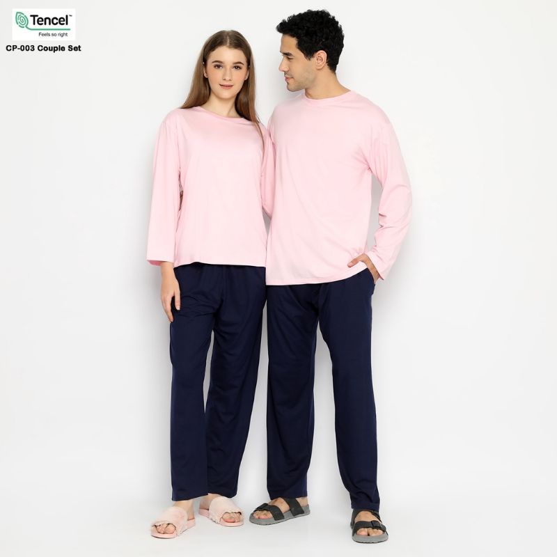 SETELAN PIYAMA COUPLE SET PP TANCEL ORGANIK/BAJU TIDUR WANITA&amp;PRIA