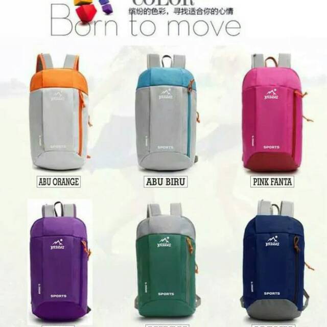 Tas ransel sporty pria wanita