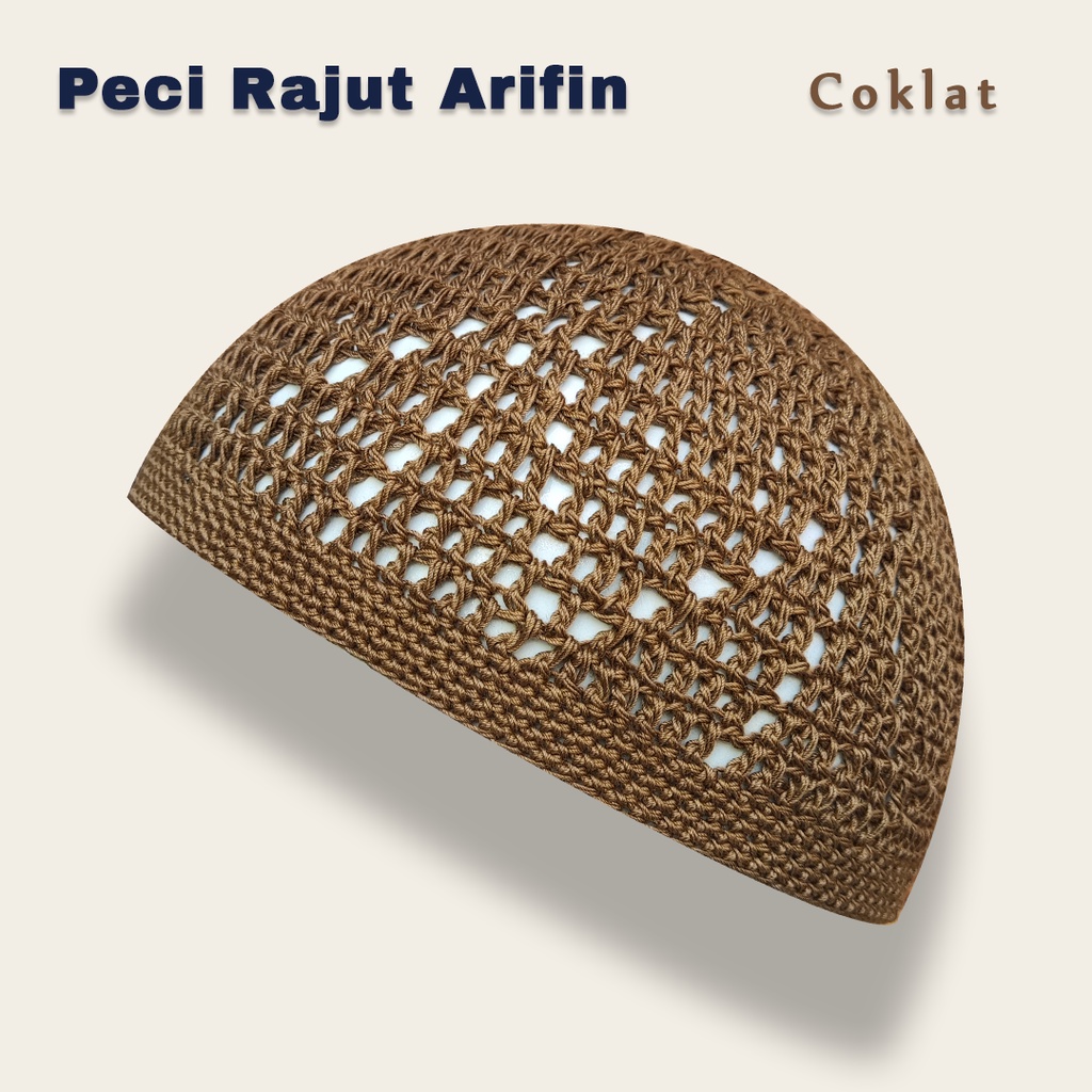 Peci Rajut Arifin Peci Rajut Yaman Tebal Peci Kopiah Rajut Dewasa Peci Yaman Asli