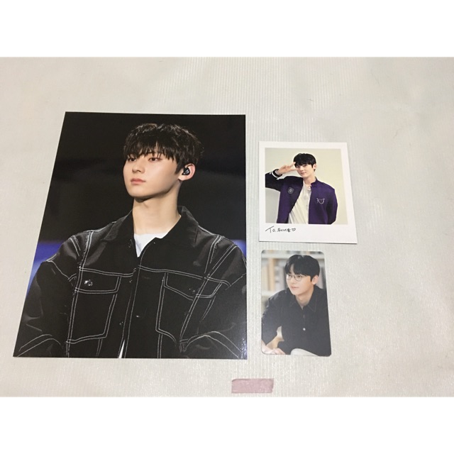 Hwang Minhyun official photocard, polaroid, mini poster
