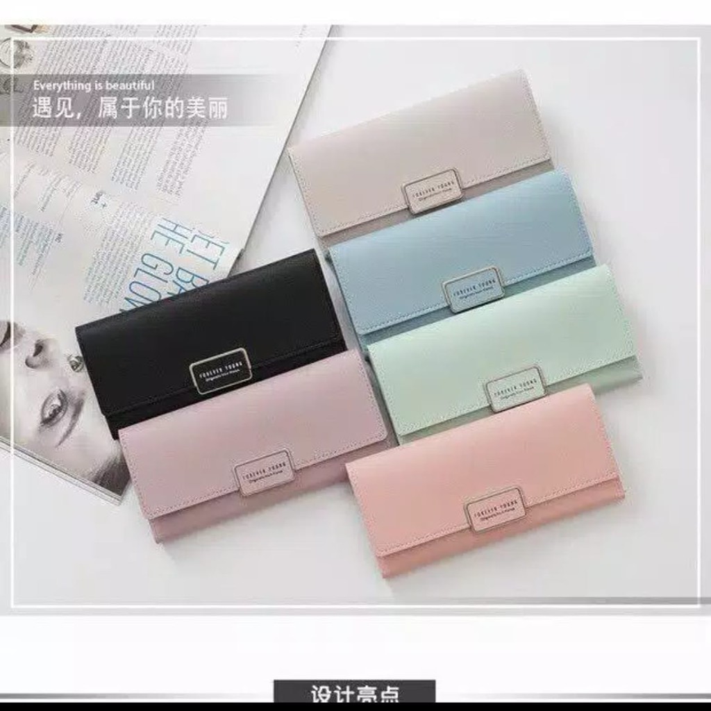 ( Fy ) COD Dompet panjang Wanita  dompet import wanita Dompet Wanita murah dompet Cantik Real Pic