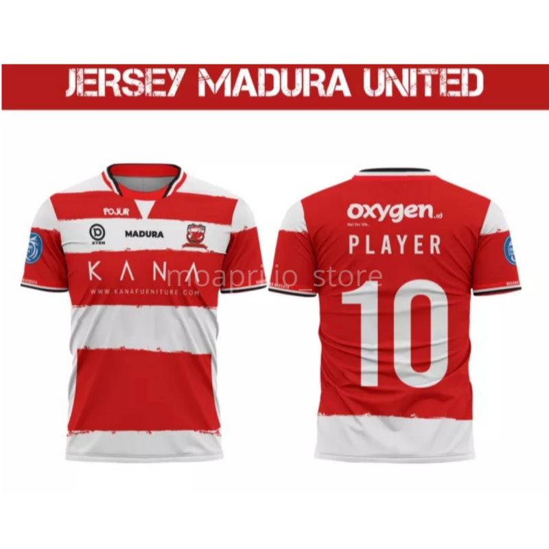 Jersey Bola Madura United 2022/2023 Premium Gratis Nickname