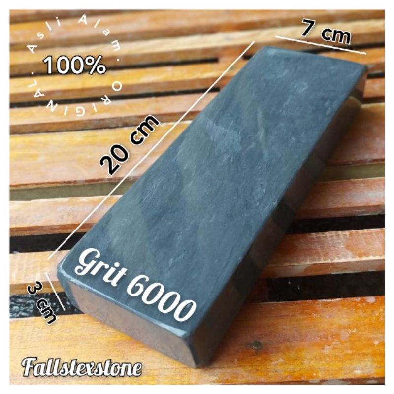 Batu asahan pisau dan golok sembelih grit 6000 finishing dimensi 20x7x3cm