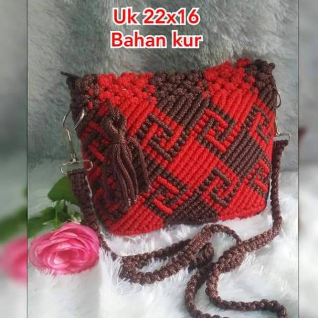 Bayar di tempat (COD) tas rajut talikur /tas rajut murah/tas talikur kalimantan