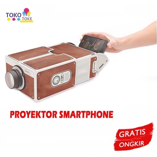 Proyektor Mini Portable Hp Proyektor Smartphone Portabel Cardboard 2.0