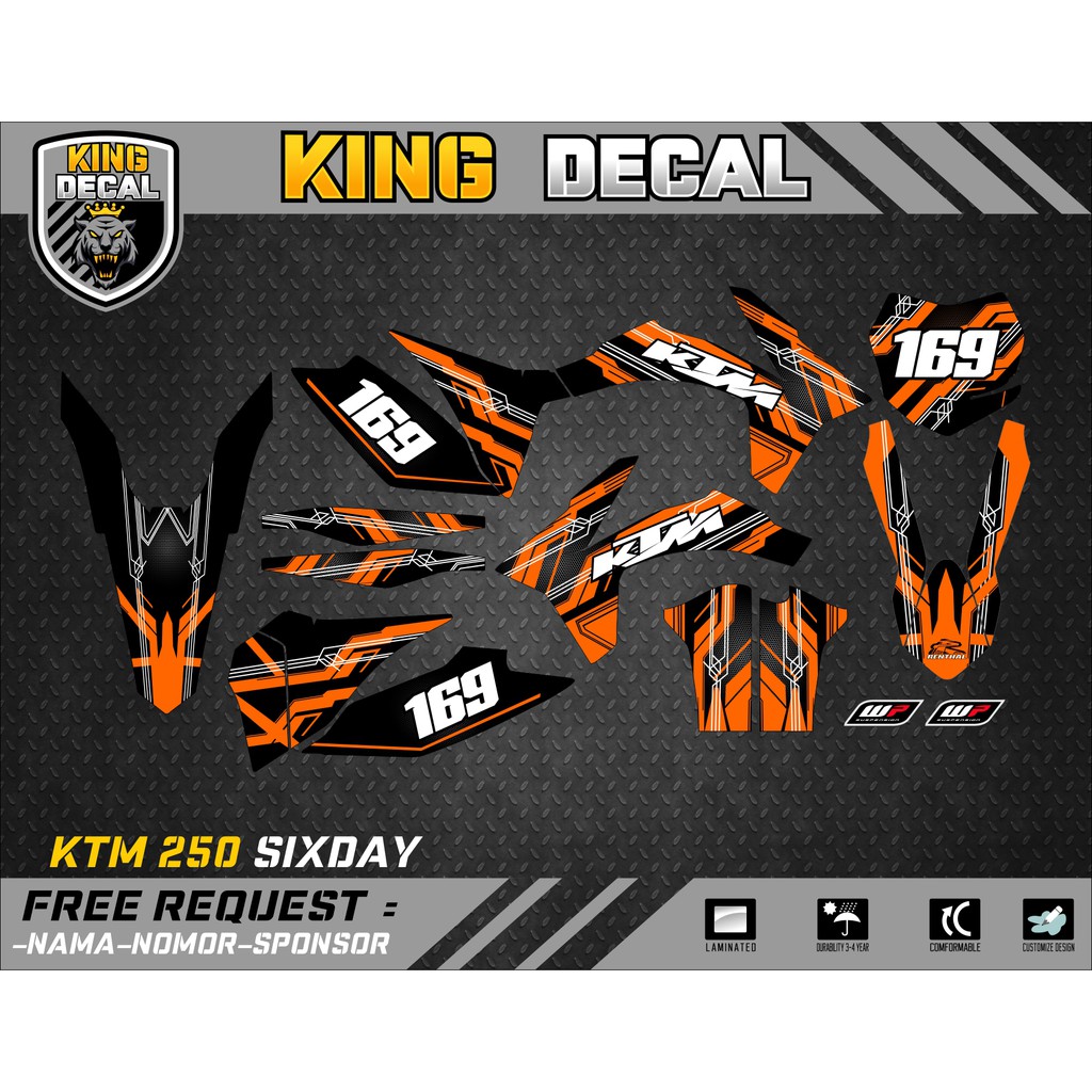 DECAL KTM 250 SIXDAY DECAL KTM 85 FULL BODY