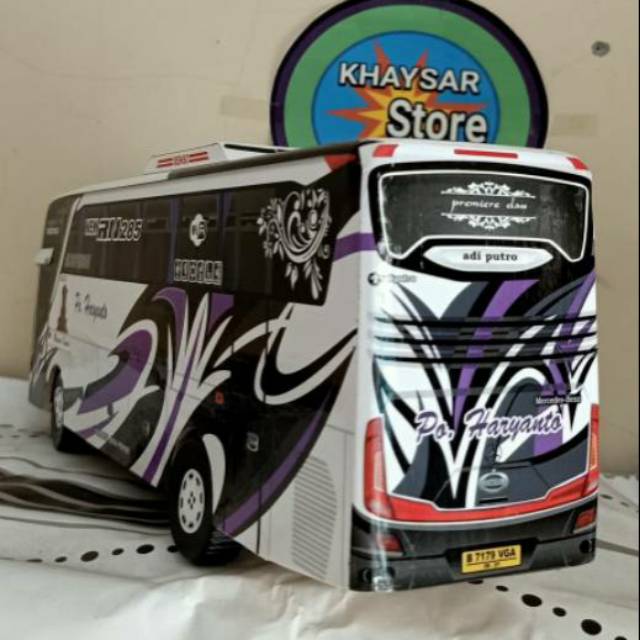 Miniatur Bus bis haryanto UNGU shd