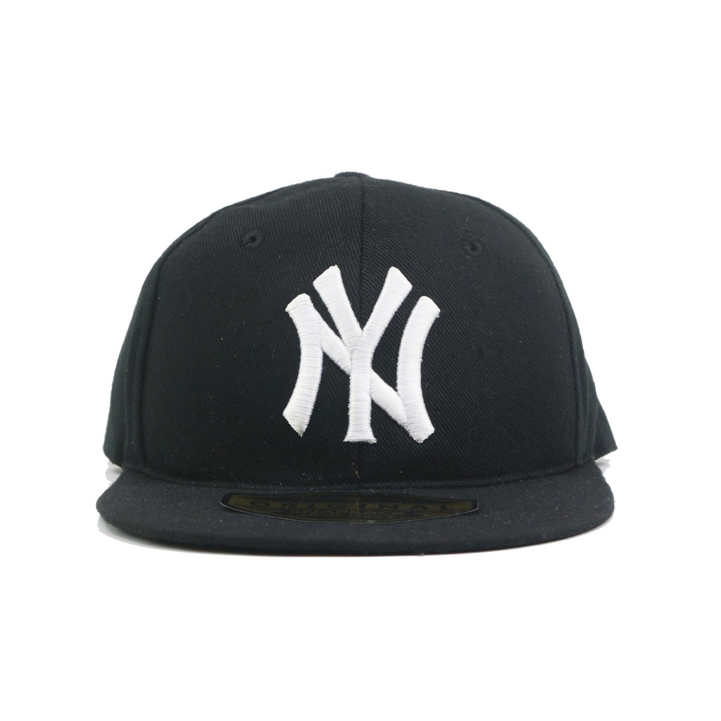 NY /TOPI ANAK KIDS SNAPBACK HIP HOP/TOPI ANAK BORDIR-FULL BLACK