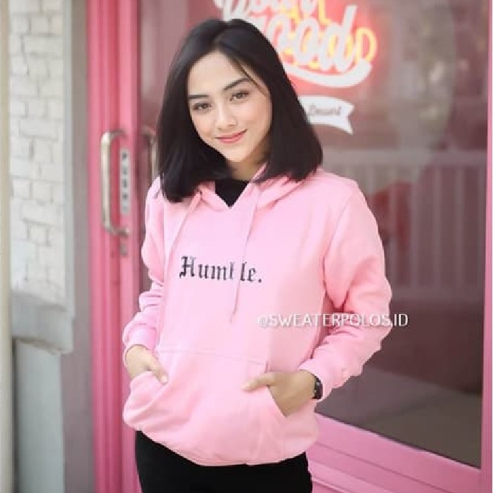 Jaket Wanita Slimfit Pakaian Perempuan Remaja Dewasa Model Terbar JV364 Hoodie Jumper Humble (Bordir