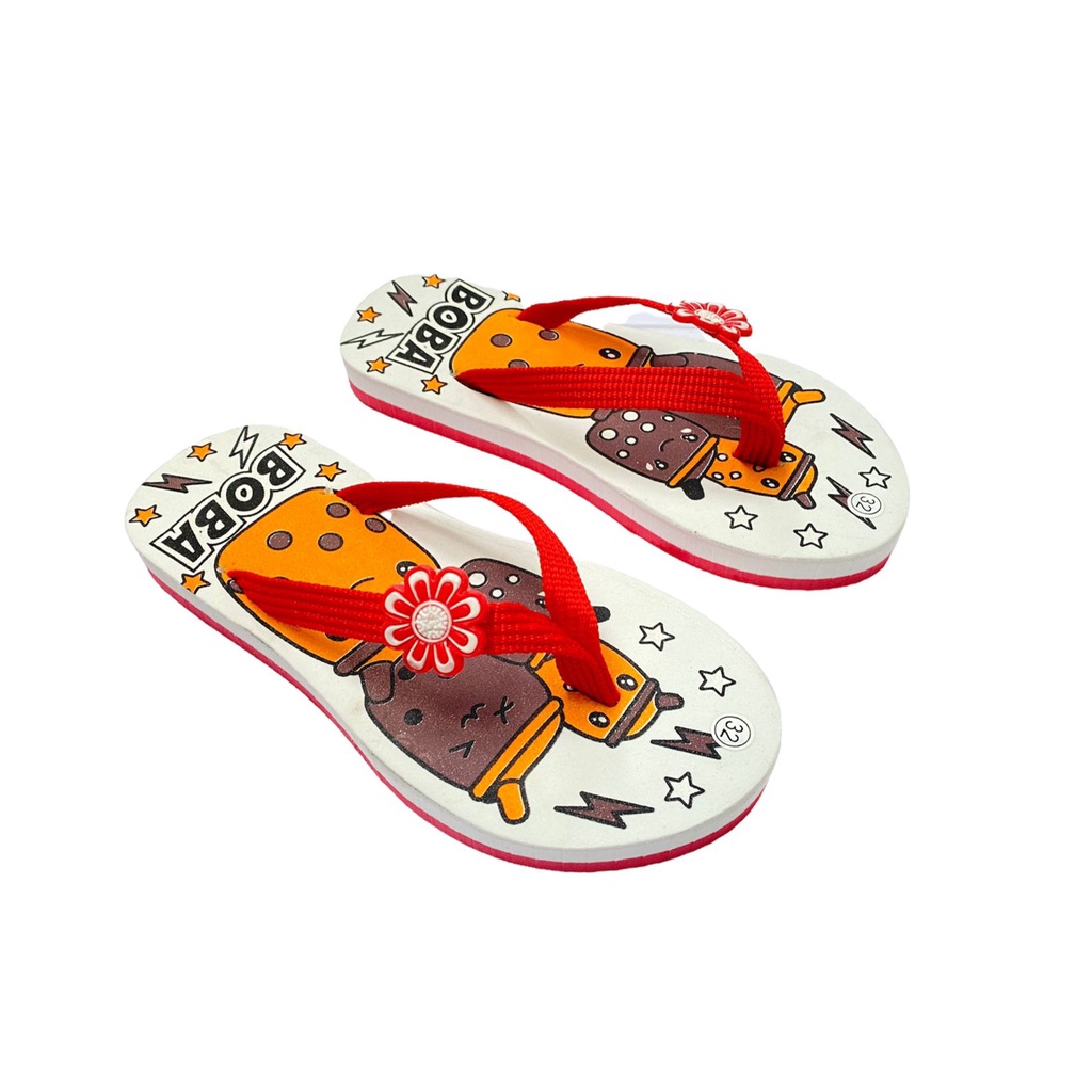 SANDAL WANITA ANAK DISTRO TERBARU BOBA PLAT