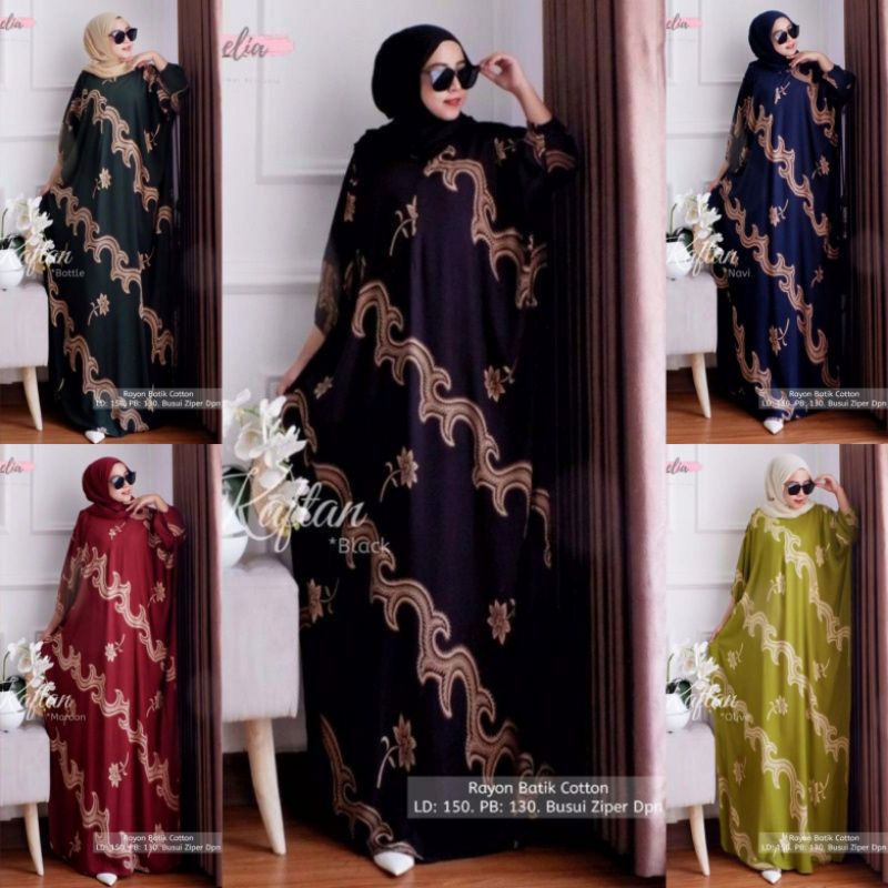 Olga Kaftan - Gamis Olga Kaftan - Longdress Kaftan Jumbo Baju Wanita Dress