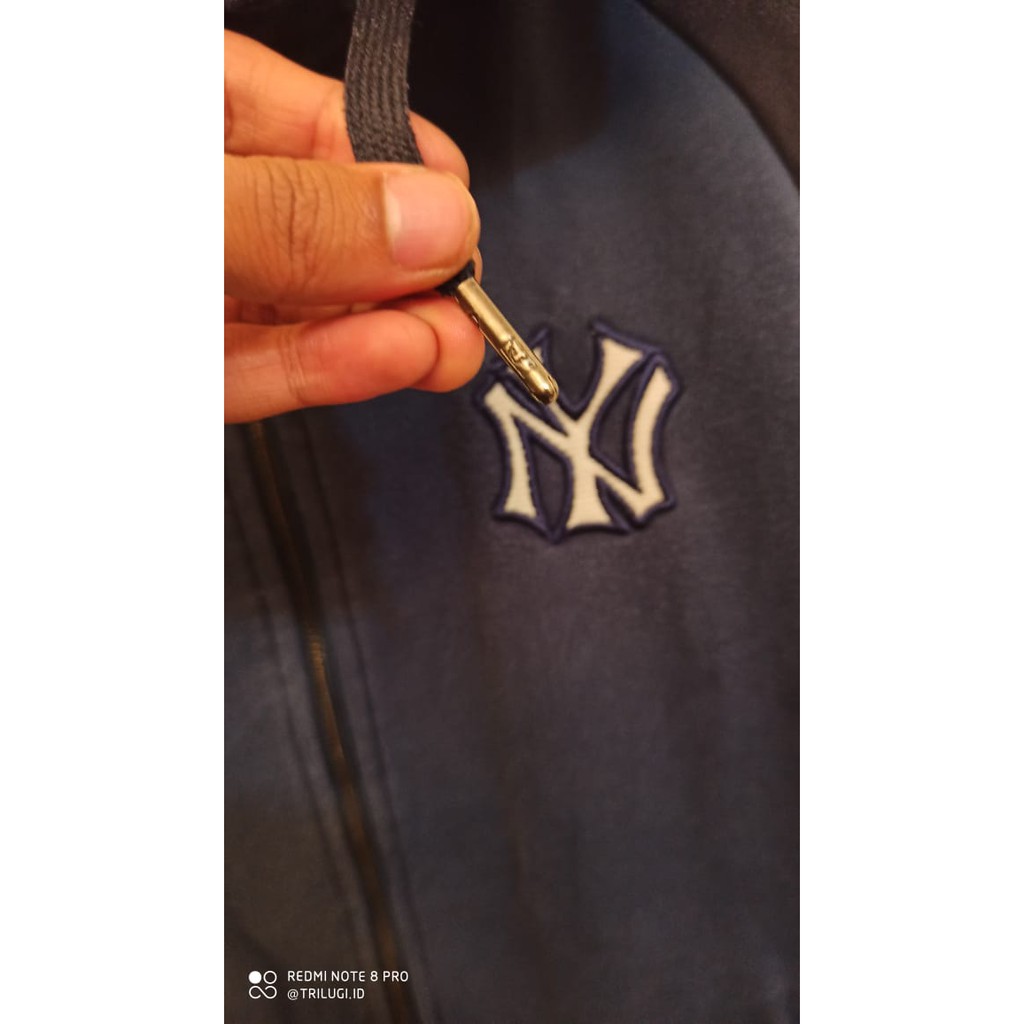 Zip Hoodie New York Yankees navy Size M Yankees second jaket pria jaket mlb jaket second murah