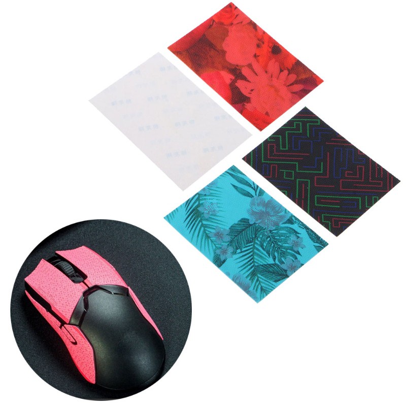 Cre Grip Samping Mouse Gaming Logitech Razer Diy Elastis Anti Slip / Keringat 98x68mm
