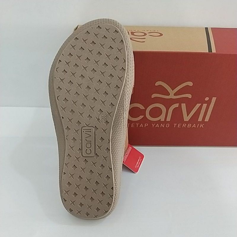 Sandal Kasual Pria Merk Carvil Tipe Alfredo 02 Warna Stone | Sandal Sopan Carvil | Sandal Carvil