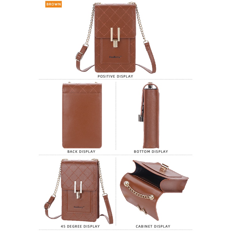 BAELLERRY N1893 Tas Selempang Wanita Tas Handphone Sling Bag WATCHKITE WKOS