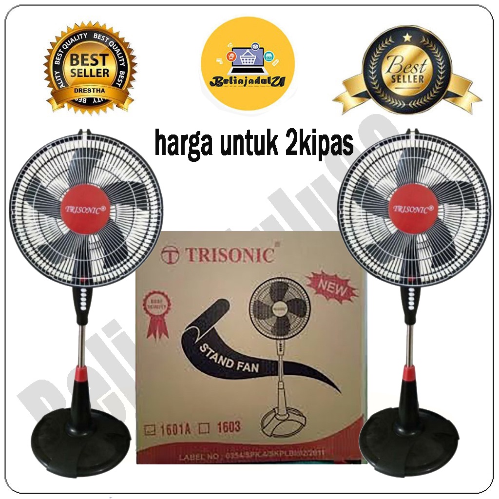 Beliajadulu88 Kipas angin berdiri stand fan16inch ( 1dus isi 2pcs )