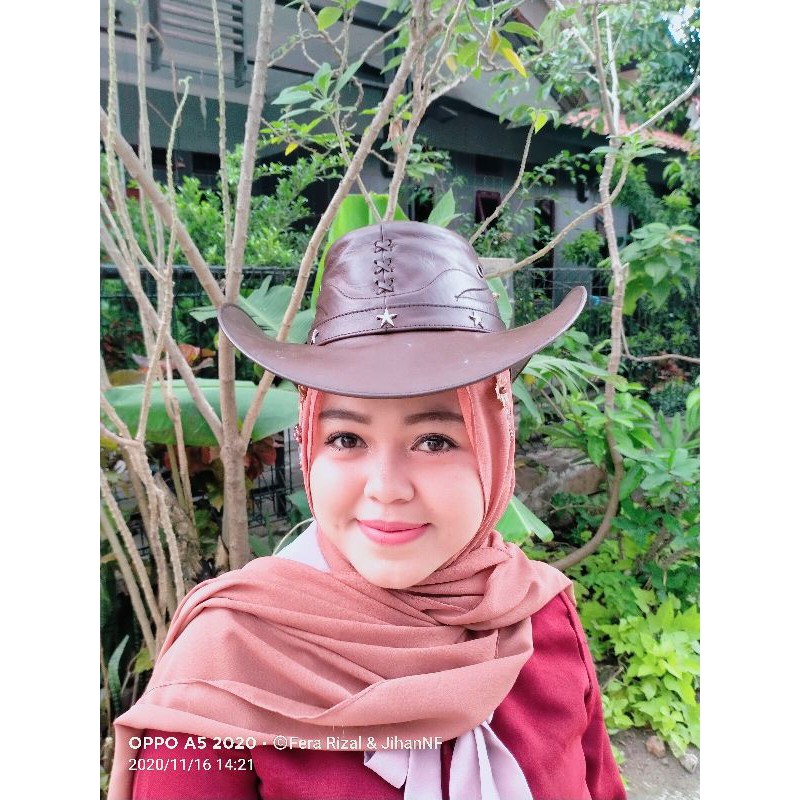 TOPI COBOY KOBOY PRIA DAN WANITA ORIGINAl KULIT SAPI ASLI