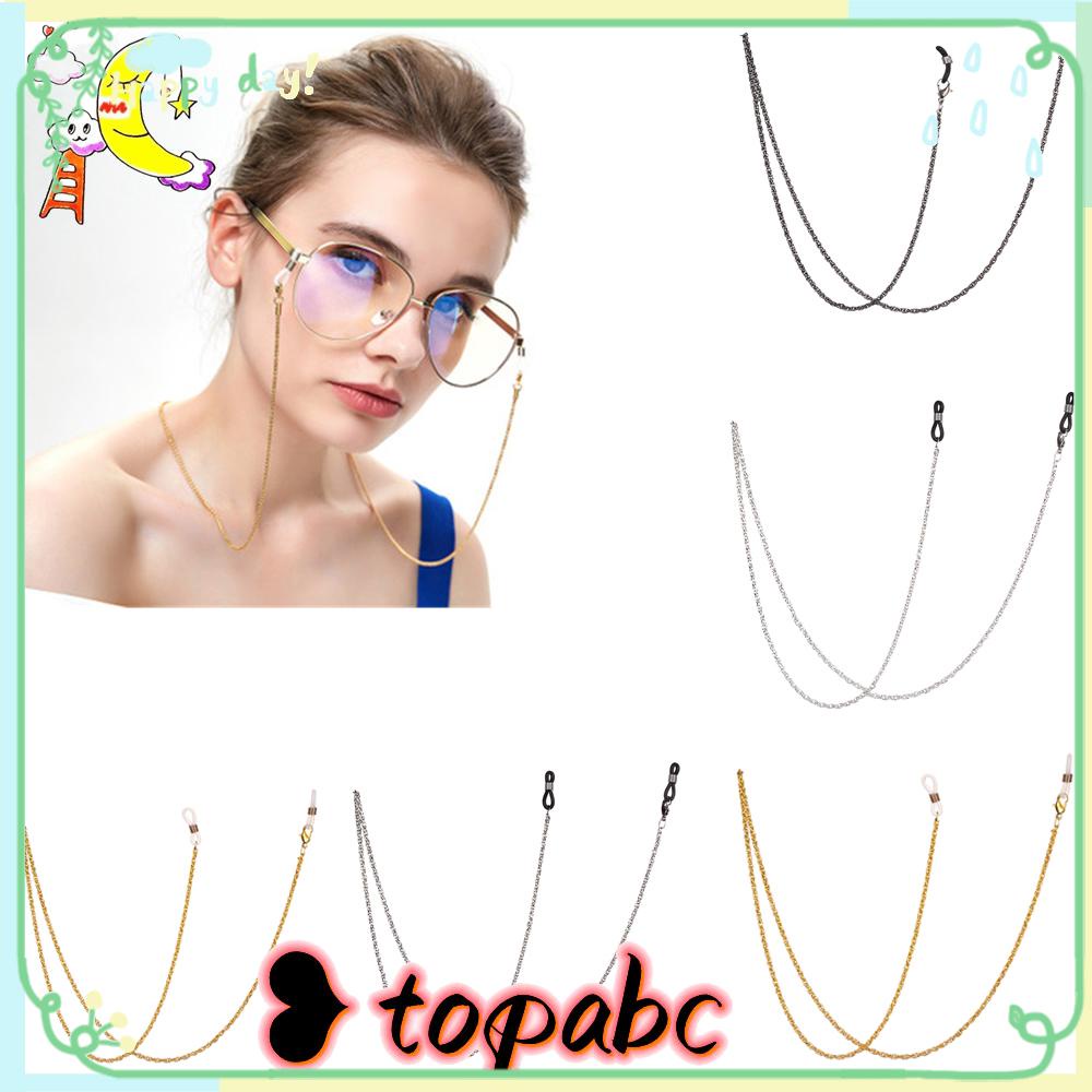 TOP Fashion Eyeglass Lanyard Women Men Glasses Necklace Glasses Chain New Non-slip Reading Glasses Metal Vintage Eye Wear Accessories/Multicolor