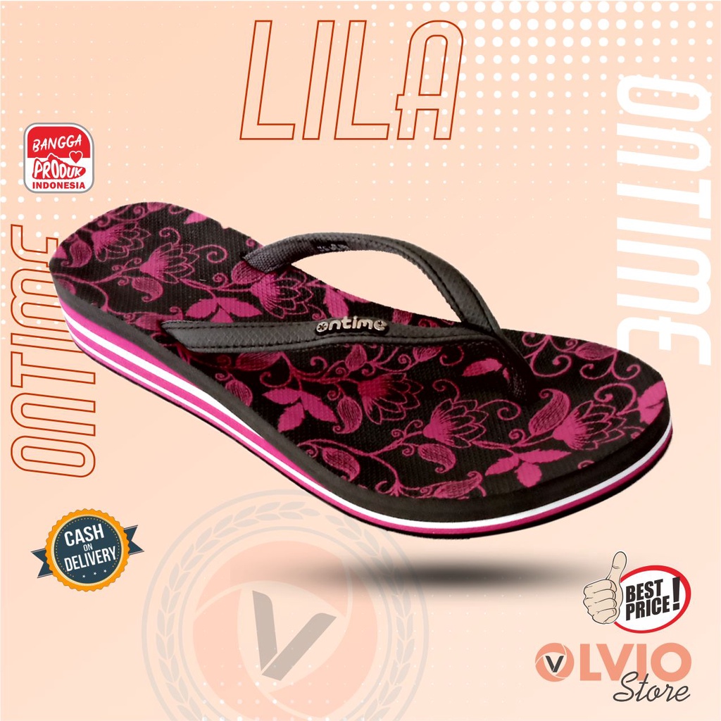 Ontime LILA - Sandal Wedges Fashion Trendy Wanita Ontime Original