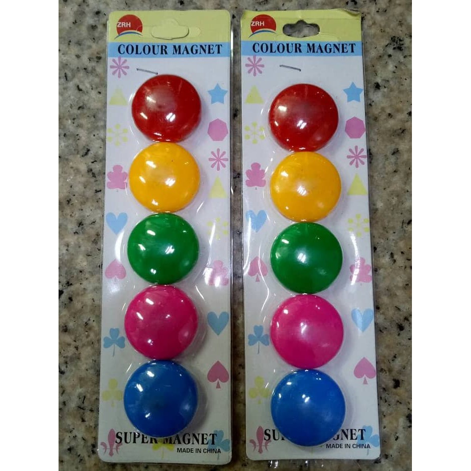 

Magnet warna bulat besar papan tulis isi banyak