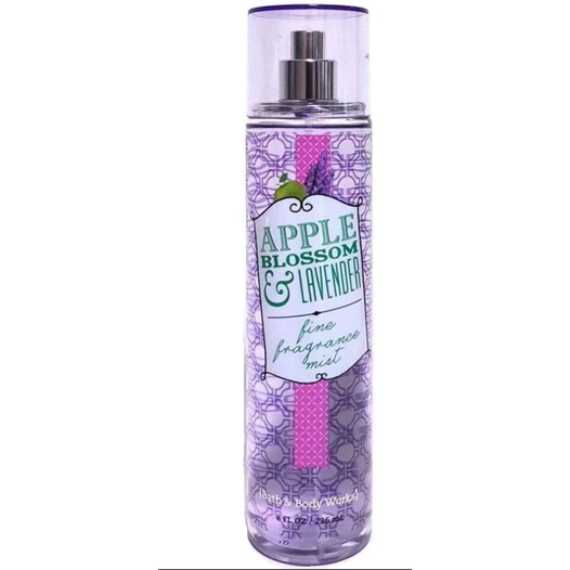 [DECANT] BATH AND BODY WORKS - APPLE BLOSSOM &amp; LAVENDER body fine fragrance mist | bbw badan tubuh murah wangi harum tahan seharian original asli bpom share in jar bottle botol mini travel size travelling