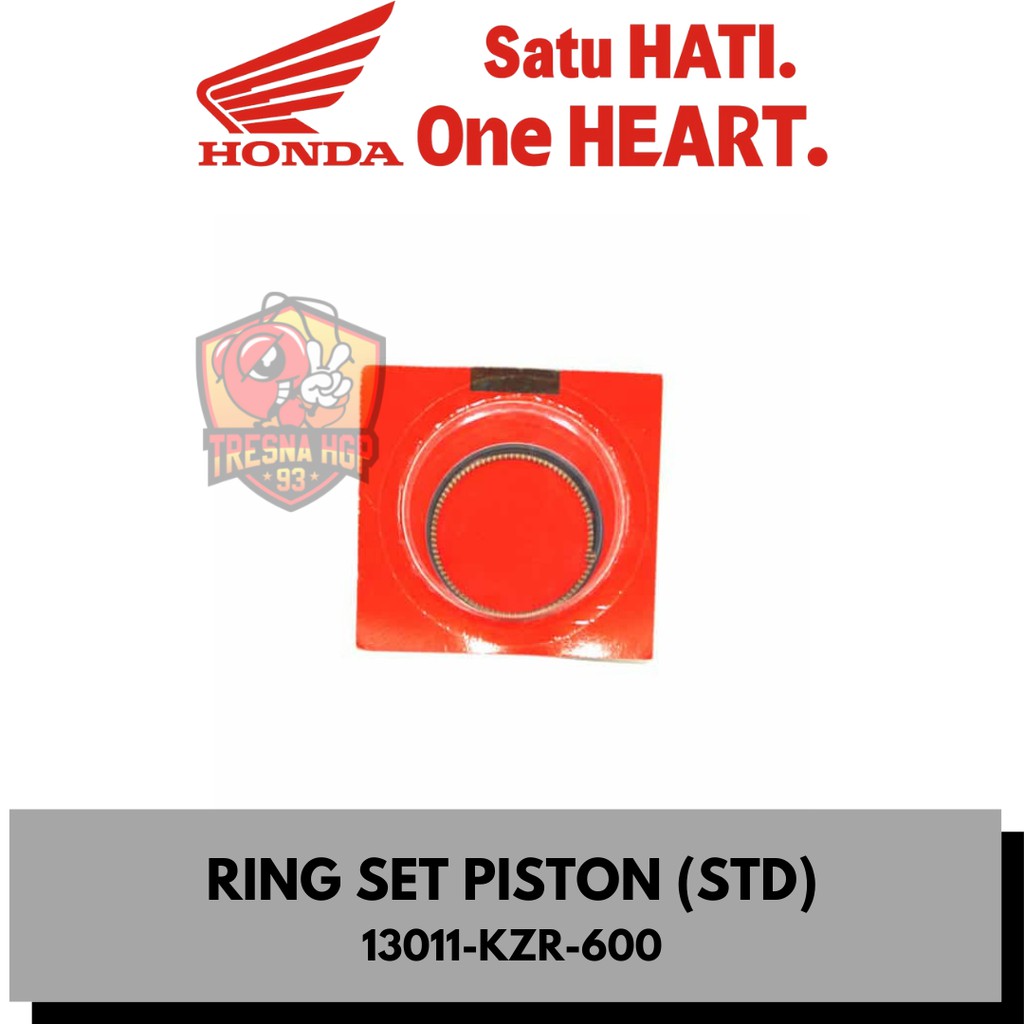 13011-KZR-600 RING SET PISTON (STD) VARIO 125 FI & VARIO TECHNO 125 FI ORIGINAL