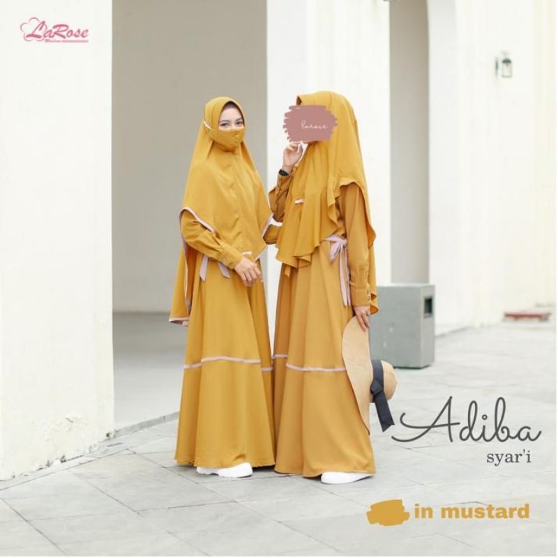 Moslem Ori Gamis Busui Friendly Adiba Dress By Larose Moslem (Open PO)