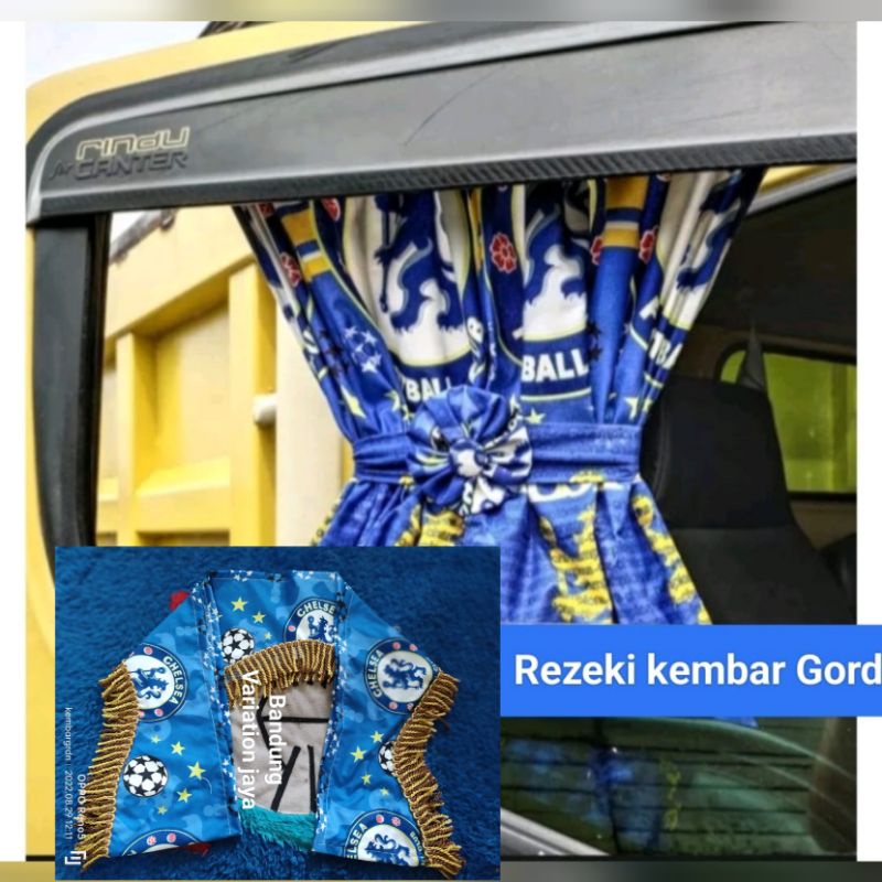 kain Tirai pintu mobil dan kaca depan kaca mobil  Rumbai Truk Hino Fuso Pic-up