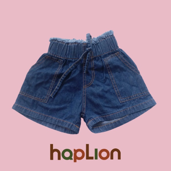 Hot pants Jeans Anak Perempuan Saku Celana Jeans Pendek 1-6 Tahun | Haplion Kidswear