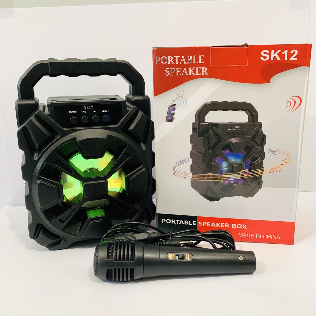 Speaker Bluetooth Karaoke Portable SK 12 /SK 15 /SK 18 /SK 19 /SK 20 Mega BAss FREE MIC
