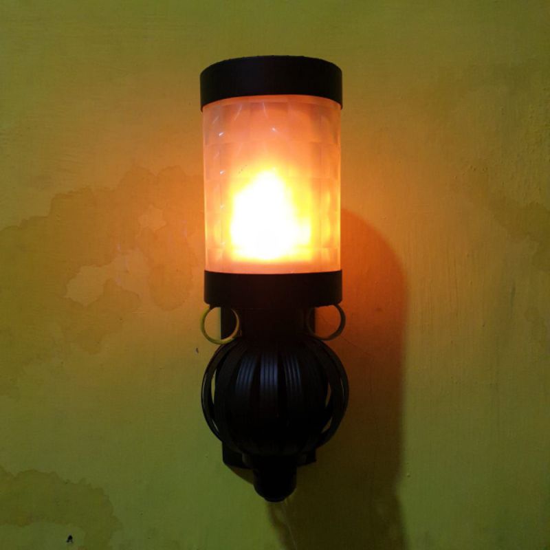 lampu hias dinding rumah model lampu api