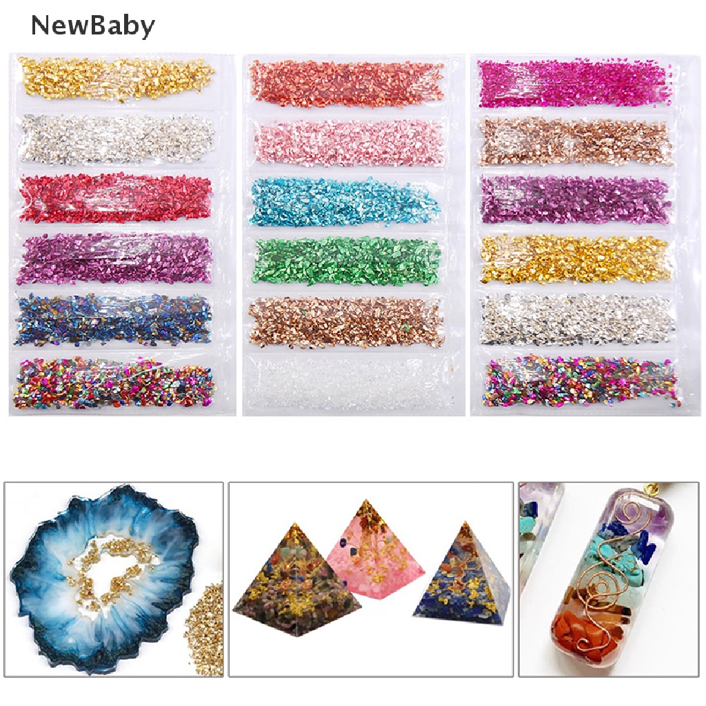 1 Set Cetakan Batu Kaca Pecah Untuk Membuat Perhiasan Nail Art