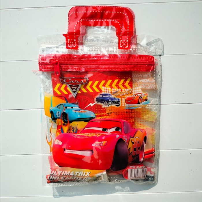 

tas bingkisan ulang tahun anak tas souvenir set alat tulis goodie bag - cars